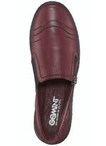 Gemini Slipper aus weichem Rind-Nappaleder BORDEAUX