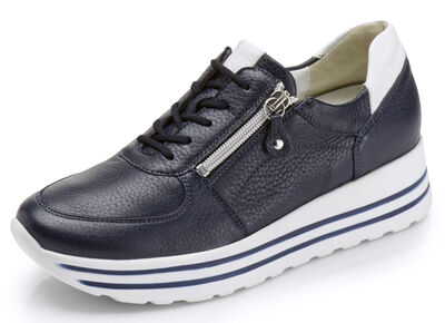 Waldläufer, bequeme Damen-Sneaker, Weite H, mit herausnehmbarem Fußbett 