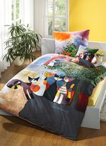 Bettw&auml;sche-Garnitur mit Rosina Wachtmeister-Motiv BUNT