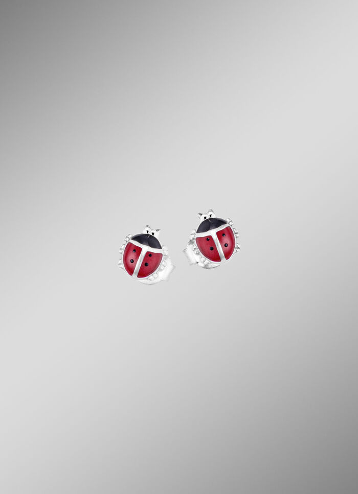 Ohrstecker als Marienk&auml;fer 