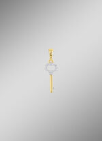 Schl&uuml;ssel-Anh&auml;nger mit 14 Diamanten 