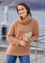 Pullover mit dezenten Glitzereffekten 