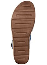 Andrea Conti Stegspangen-Sandale aus Rind-Nappaleder JEANS