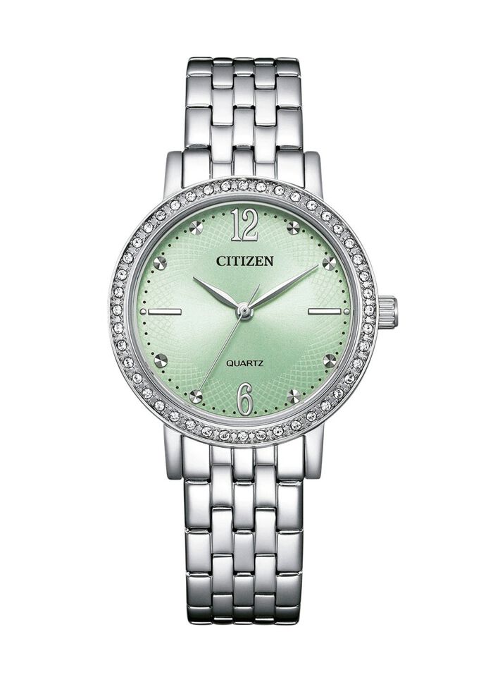 Citizen Quartz-Damenuhr mit Edelstahlbandgeh&auml;use 