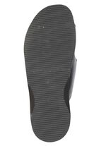 Komfortable Damen-Pantoletten, Weite K, mit Klettverschluss SCHWARZ