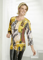 Faszinierendes Shirt mit Plättchenzier im Vorderteil 