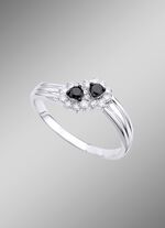 Bildsch&ouml;ner Damenring mit 16 Diamanten 