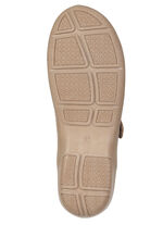 ELENA EDEN, sommerliche Damen-Slipper, Weite G, mit herausnehmbarem Fu&szlig;bett COGNAC