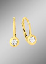 Elegante Ohrringe in Gelbgold mit Brillant 