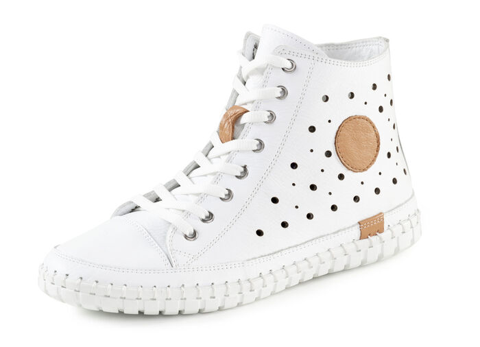 Gemini, sommerliche Damen-Boots, Weite G, mit herausnehmbarem Fußbett WEISS