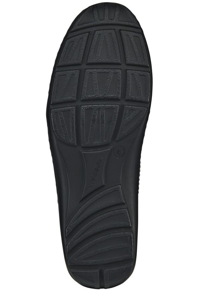 Waldl&auml;ufer, bequeme Damen-Slipper, Weite H, mit herausnehmbarem Fu&szlig;bett ALTSILBER