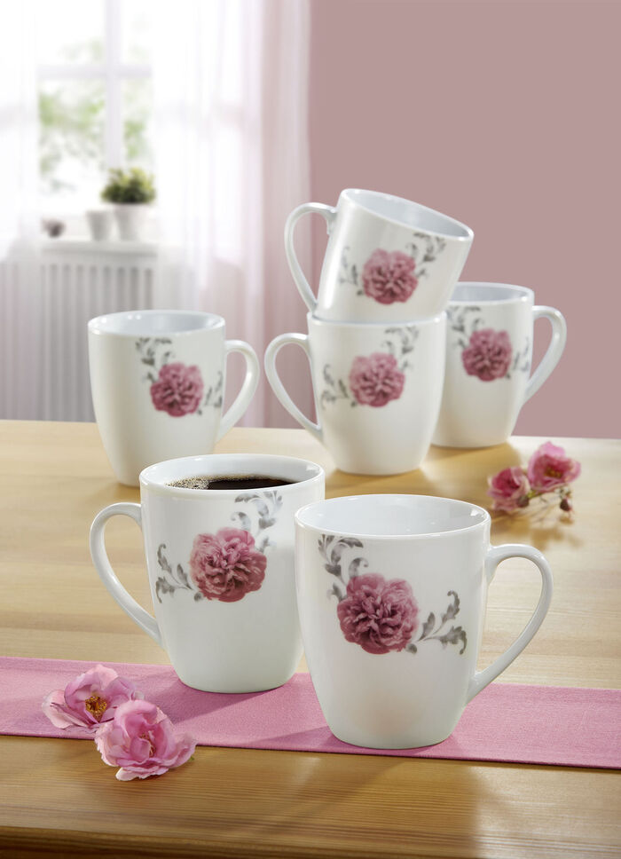 Porzellan-Serie "Como" PINK-GRAU