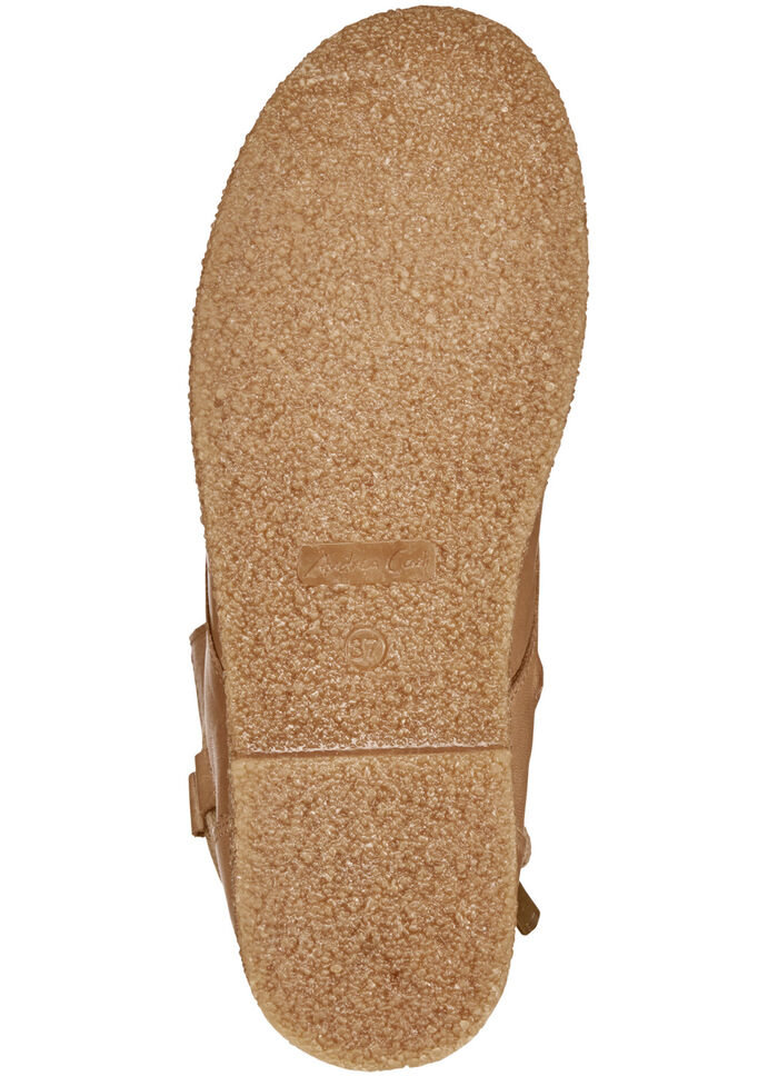 Andrea Conti Schnür-Stiefelette aus weichem Nappaleder COGNAC