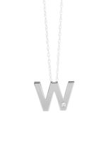 Einzigartig und elegant: Buchstaben-Anh&auml;nger aus Platin 