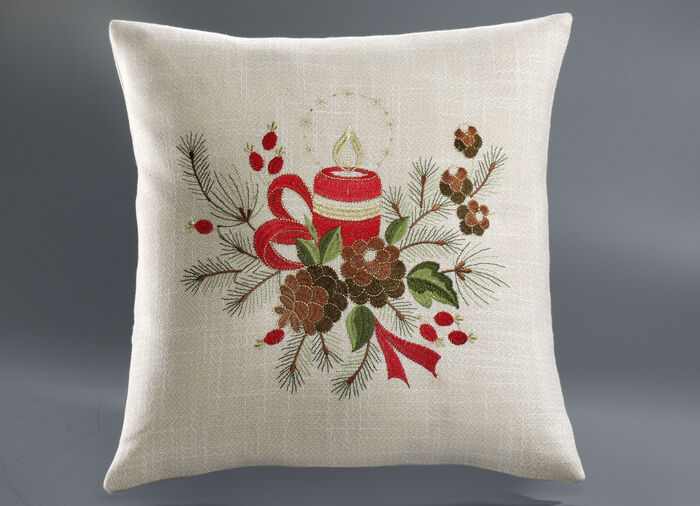 Raumdekoration mit festlichem Weihnachtsmotiv 