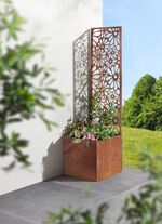 Pflanzkasten mit Spalier ROST