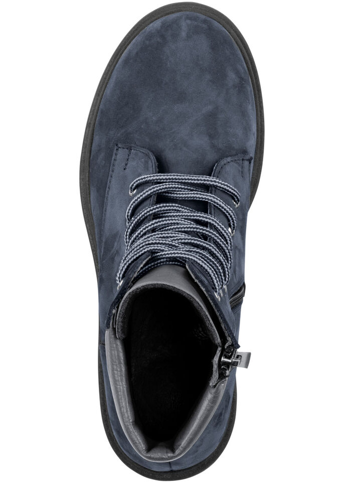 Andrea Conti Schnür-Stiefelette aus bestem Nubukleder SCHWARZ