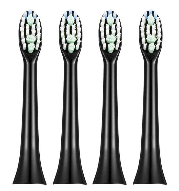Zahnbürstenaufsätze, 4er Set SCHWARZ