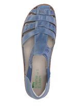 ELENA EDEN Riemchen-Sandale aus Nappaleder und effektvoll gepr&auml;gtem Veloursleder 