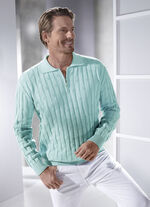 Polopullover mit kurzem Reißverschluss in 3 Farben MINT