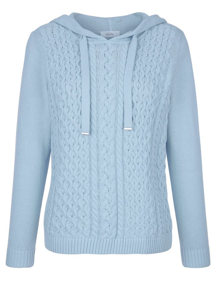 Kapuzenpullover aus reiner Baumwolle 