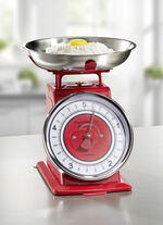 Karcher K&uuml;chenwaage im Retro-Design ROT