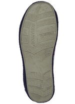 Pantoffel mit buntem Blütendruck GRAU