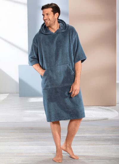 Poncho mit Kängurutasche 