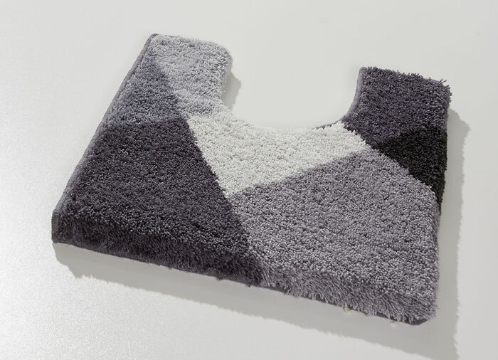 Badvorleger von LineaDue mit rutschhemmender Rückseite GRAU