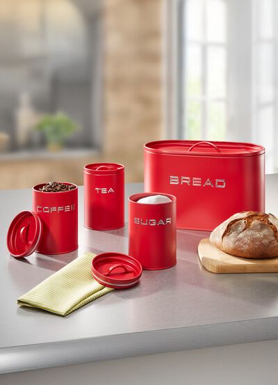 Vorratsbeh&auml;lter aus Stahl mit Deckel 