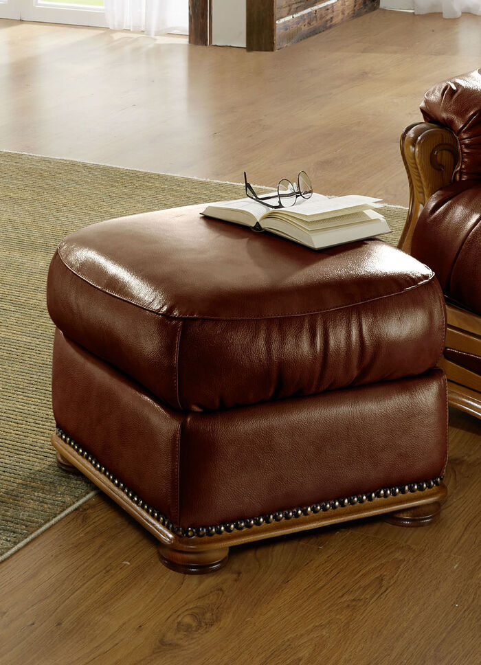 Italienische Polstermöbel mit Bezug aus echtem Leder BRAUN