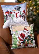 Kissenbezug aus Gobelin mit Rei&szlig;verschluss 