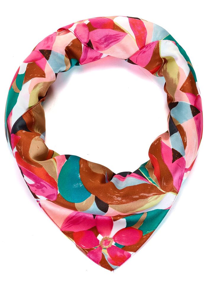 Nikituch mit Fantasieblüten- und blätter-Dessin MULTICOLOR