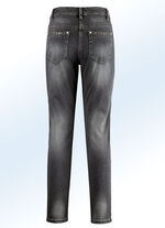 Jeans mit schönem Nietenbesatz SCHWARZ
