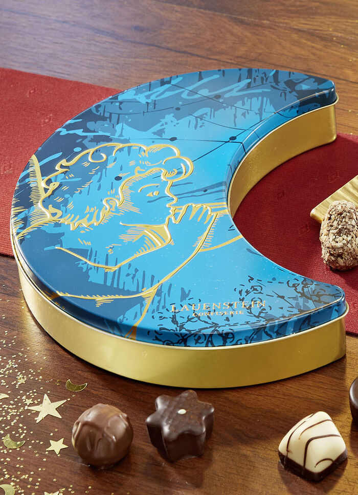 Präsentdose Mond mit ausgesuchten Spezialitäten 