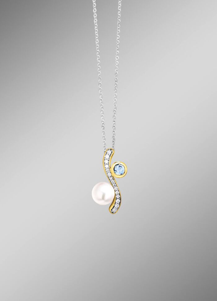 Strahlende Sch&ouml;nheit &ndash; Anh&auml;nger aus Silber mit edler Vergoldung 