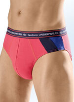 Fünferpack Slips mit farbigen Einsätzen 