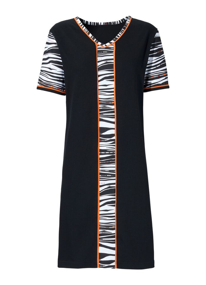 k&uuml;rzer geschnittenes Nachthemd mit V-Ausschnitt 