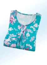 Longshirt mit dezenter F&auml;ltelung in 4 Farben 