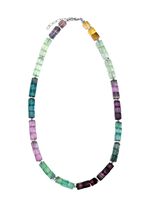 Wundersch&ouml;ne Garnitur mit H&auml;matit, beh. und Fluorit in Multicolor 