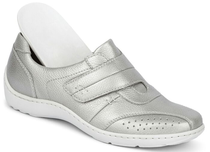 Waldl&auml;ufer, bequeme Damen-Slipper, Weite H, mit herausnehmbarem Fu&szlig;bett 