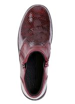 ELENA EDEN, komfortable Damen-Boots, Weite H, mit herausnehmbarem Fu&szlig;bett BURGUND