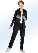 "Plantier"-Freizeitanzug mit Strickeinsätzen 