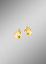 Interessante Ohrstecker mit echt Citrin 