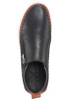 Gemini Bootie aus Rind-Nappaleder mit Zierperforation SCHWARZ-BRAUN