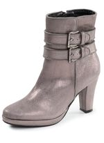Andrea Conti, trendige Damen-Stiefeletten, mit Rei&szlig;verschluss ANTIKSILBER