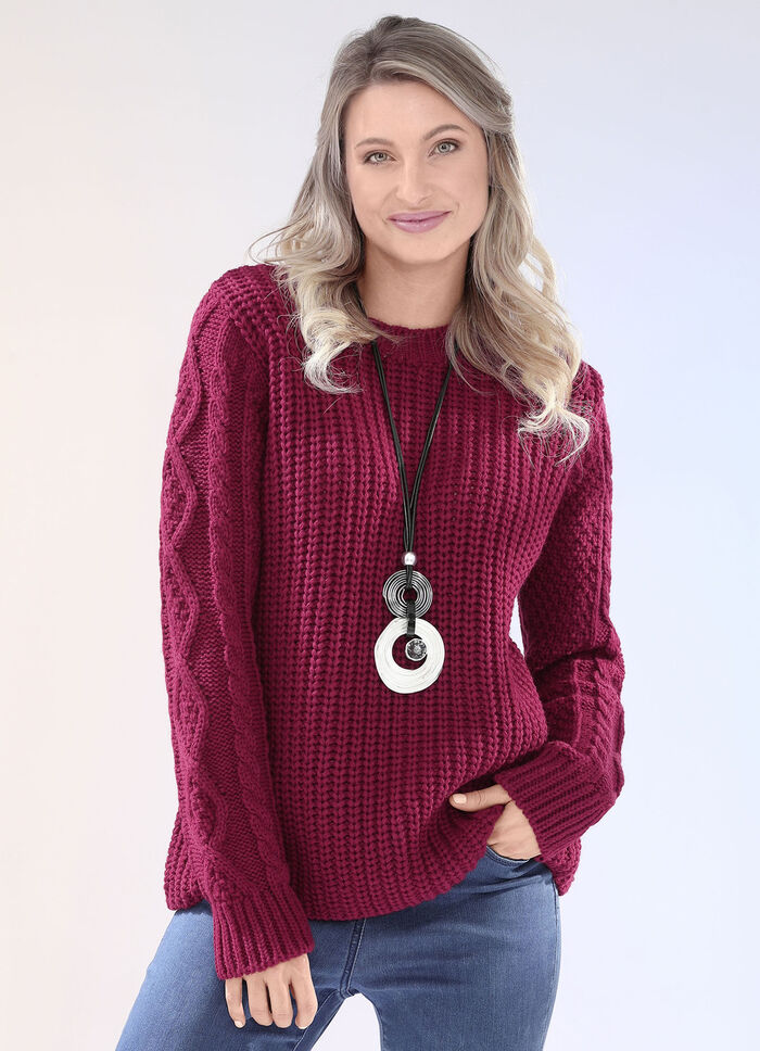 Pullover in Grobstrick 