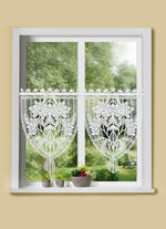 Scheibenhänger Margerite aus echter Plauener Spitze 