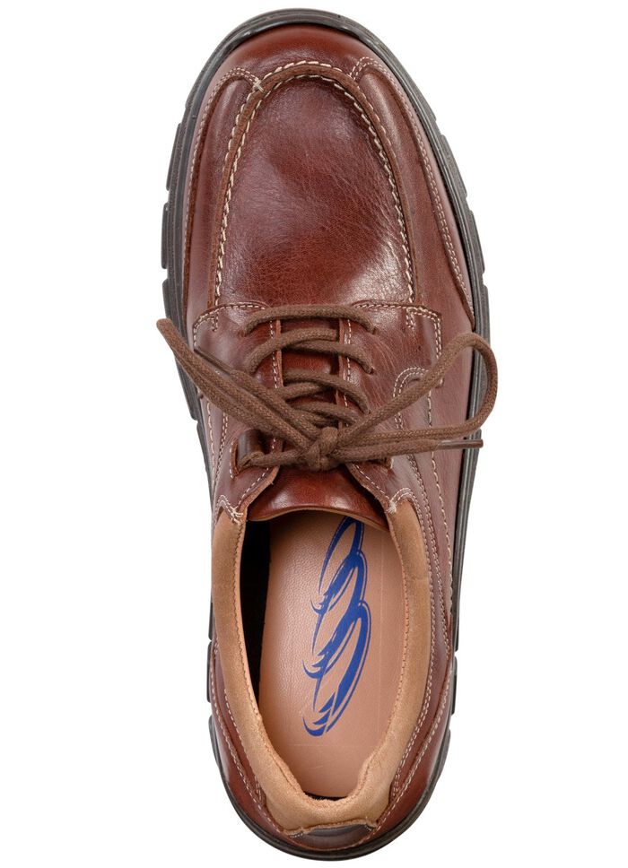 Schn&uuml;rschuh mit Kontrast-Eins&auml;tzen 