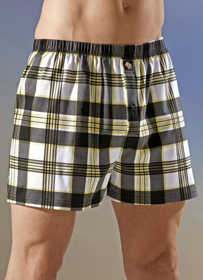 Viererpack Boxershorts mit knöpfbarem Eingriff 